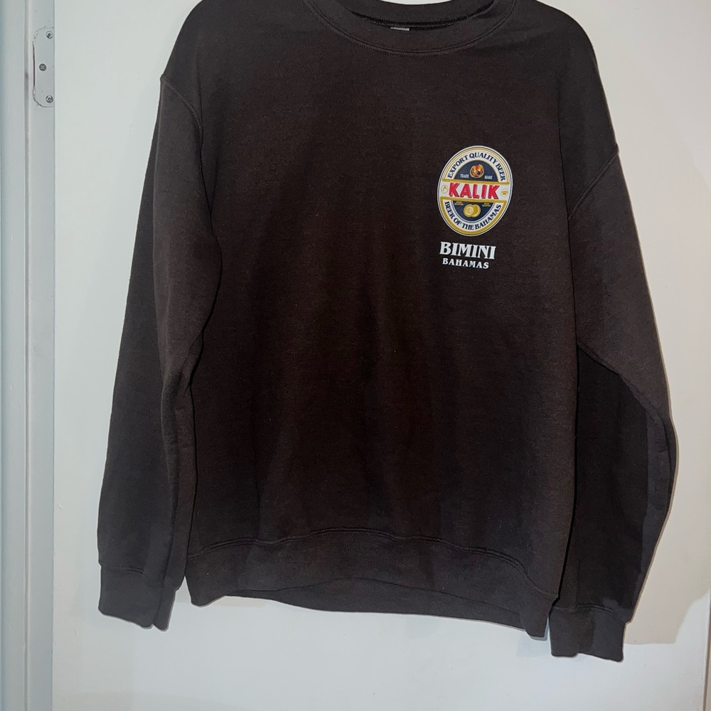 Men's dark brown  swetashirt